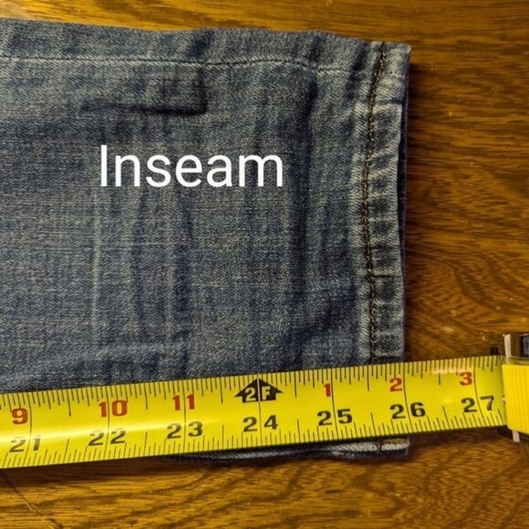 Cult of Individuality Medium Wash Straight Leg Denim Rogan Capri Jeans Size 28 - Picture 13 of 13